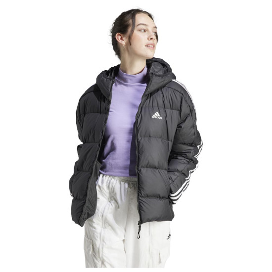 Adidas Γυναικείο μπουφάν Essentials 3-Stripes Mid Down Hooded Jacket